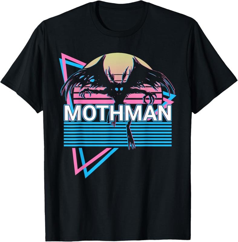 100% Cotton Mothman Cryptozoology Retro Cryptid T-Shirt Hoodie, Sweatshirt | HypeCrazeTee.com