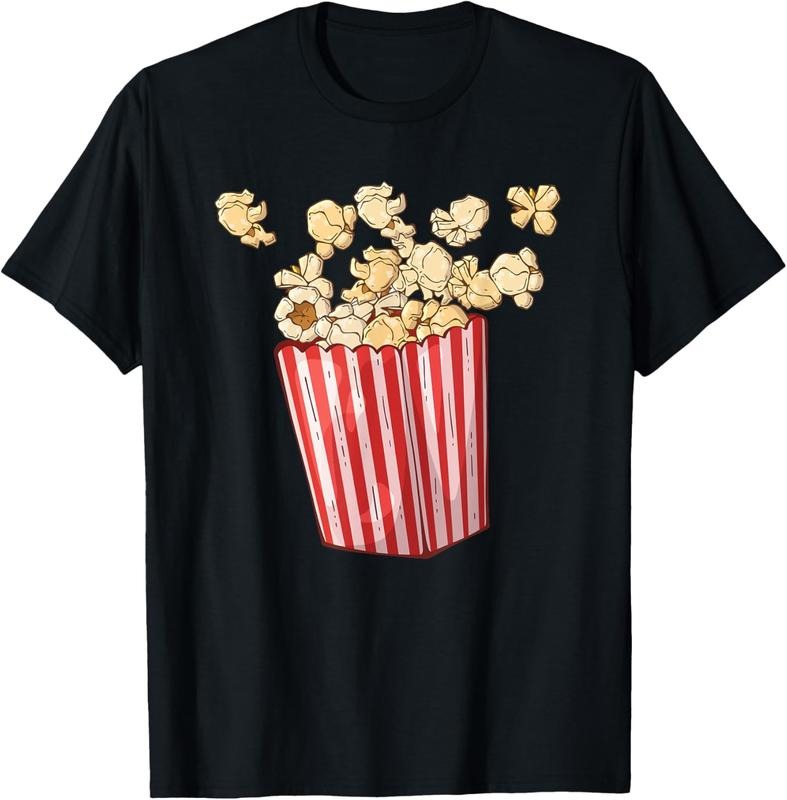 100% Cotton Movie Night Outfit for Popcorn Lovers T-Shirt Hoodie, Sweatshirt | HypeCrazeTee.com