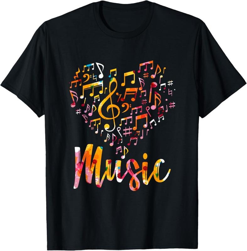 100% Cotton Musician Musical Instrument Music Notes Treble Clef T-Shirts, Hoodie, Sweatshirt