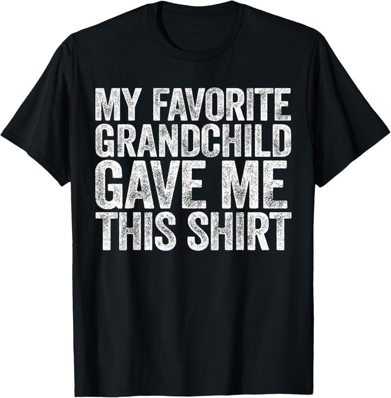 100% Cotton My Favorite Grandchild Gave Me This Shirt T-Shirt T-Shirt Hoodie, Sweatshirt | HypeCrazeTee.com