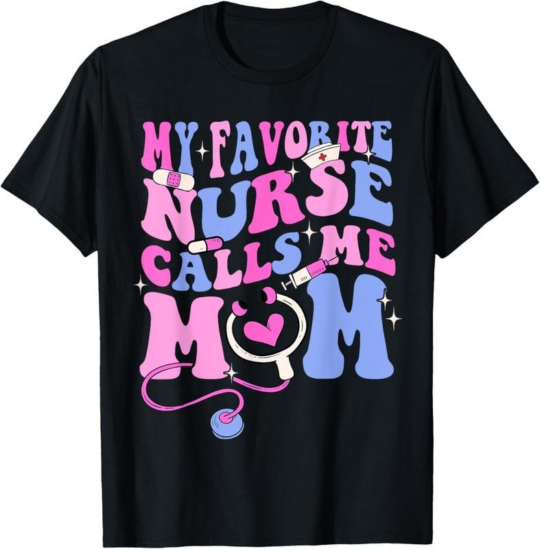 100% Cotton My Favorite Nurse Calls Me Mom Stethoscope Mother Nurse T-Shirt Hoodie, Sweatshirt | HypeCrazeTee.com