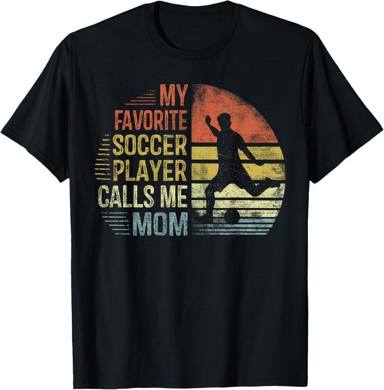 100% Cotton My Favorite Soccer Player Calls Me Mom Shirt Mama Gifts T-Shirt Hoodie, Sweatshirt | HypeCrazeTee.com