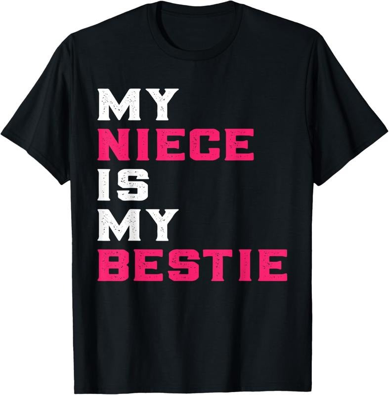 100% Cotton My Niece Is My Bestie For Aunt Uncle Matching T-Shirt Hoodie, Sweatshirt | HypeCrazeTee.com