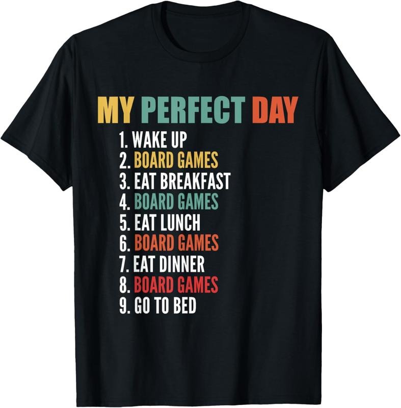 100% Cotton My Perfect Day Funny Board Games T-Shirt Hoodie, Sweatshirt | HypeCrazeTee.com