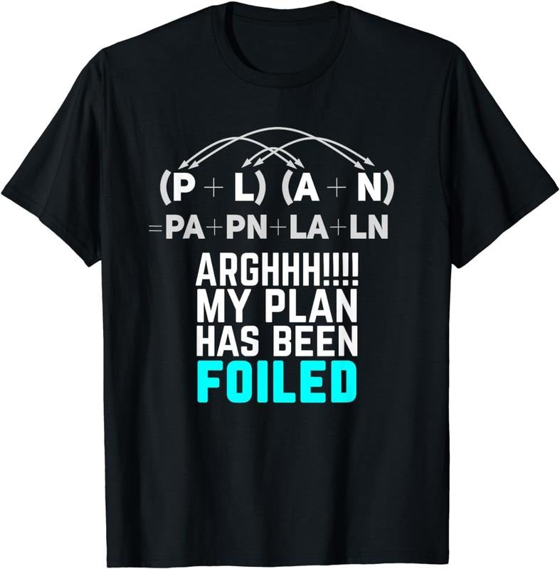 [100% Cotton]My Plan Has Been Foiled Funny Math Teacher Pun T-Shirt Hoodie, Sweatshirt | HypeCrazeTee.com