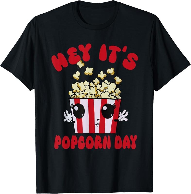 100% Cotton National Popcorn Day Hey It's Popcorn Days For Popcorn Lover T-Shirt Hoodie, Sweatshirt | HypeCrazeTee.com