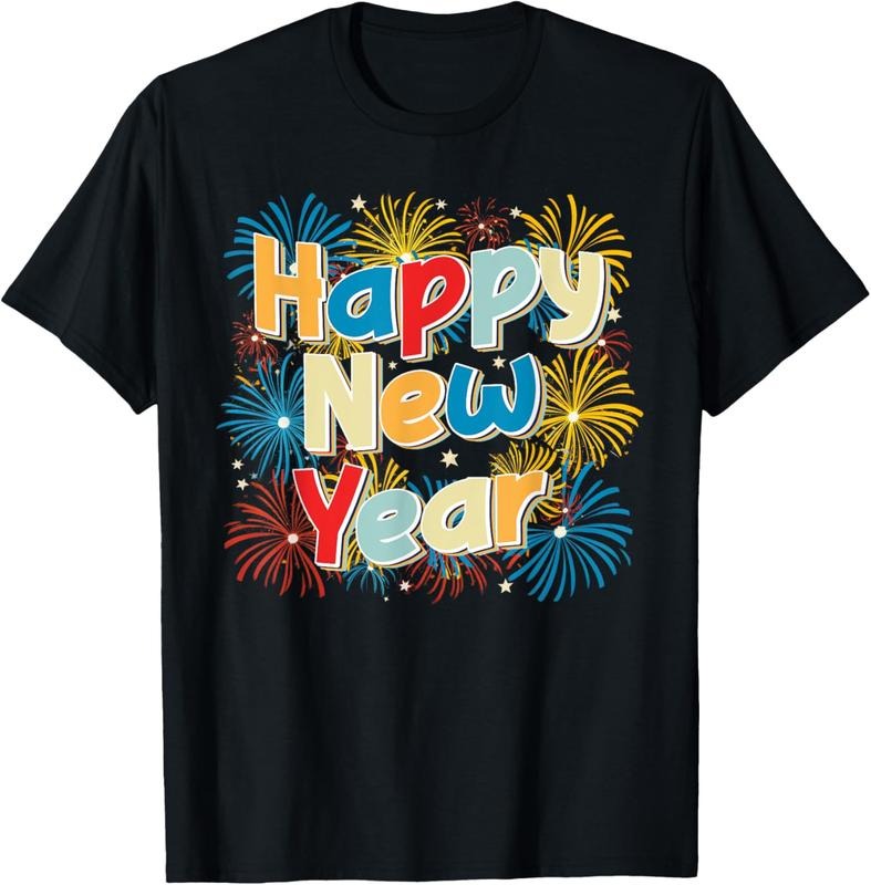 100% Cotton New Years Eve Party Christmas, Happy New Year 2025 Men Women T-Shirt Hoodie, Sweatshirt | HypeCrazeTee.com
