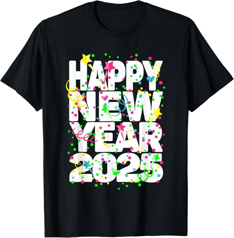 100% Cotton New Years Eve Party Supplies  NYE 2025 Happy New Year T-Shirt Hoodie, Sweatshirt | HypeCrazeTee.com