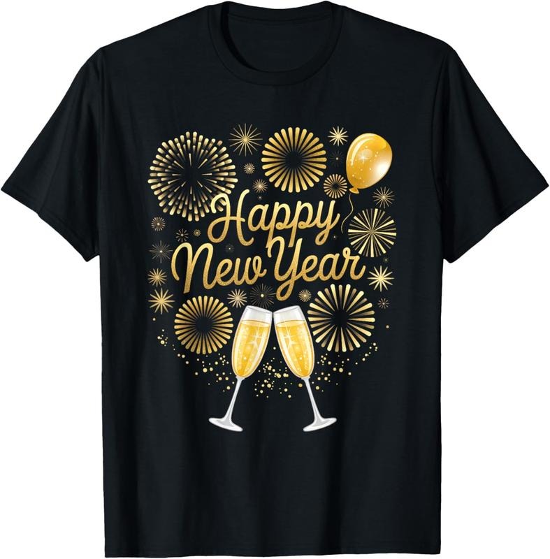 100% Cotton New Years Eve Party Supplies NYE Matching Happy New Year T-Shirt Hoodie, Sweatshirt | HypeCrazeTee.com