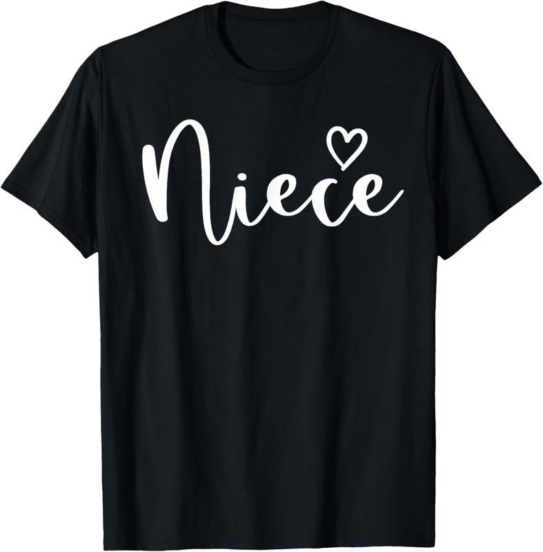 100% Cotton Niece Gifts For Women Heart Mother's Day Niece T-Shirt Hoodie, Sweatshirt | HypeCrazeTee.com