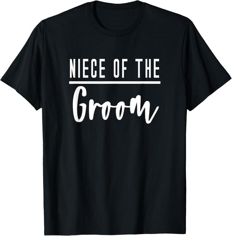 100% Cotton Niece of the Groom T-Shirt Hoodie, Sweatshirt | HypeCrazeTee.com