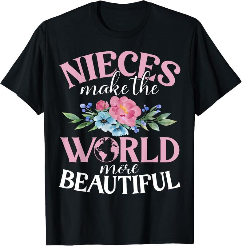 100% Cotton Nieces make the World more beautiful Niece T-Shirt Hoodie, Sweatshirt | HypeCrazeTee.com