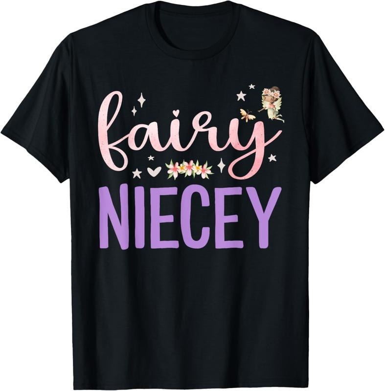 100% Cotton Niecey Magical Floral Niece Fairy Birthday Fairytale Family T-Shirt Hoodie, Sweatshirt | HypeCrazeTee.com