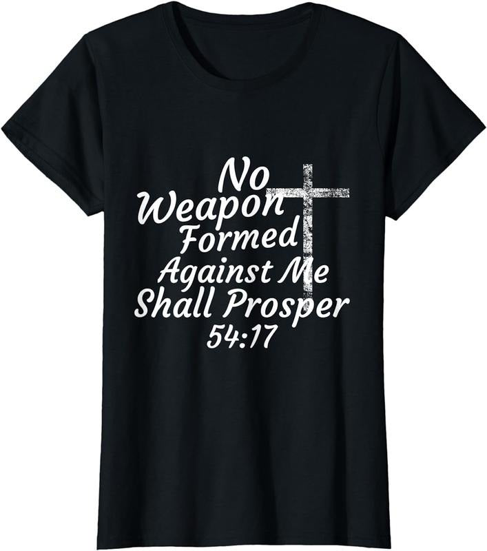 [100% Cotton]No Weapon Formed Against Me Shall Prosper T-Shirt Hoodie, Sweatshirt | HypeCrazeTee.com