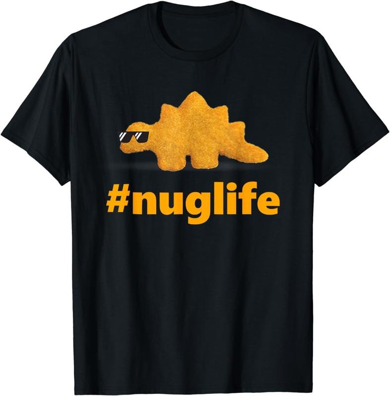 [100% Cotton]Nug Life Dino Nuggs Dino Chicken Nuggets Dinosaur Nugget T-Shirt Hoodie, Sweatshirt | HypeCrazeTee.com