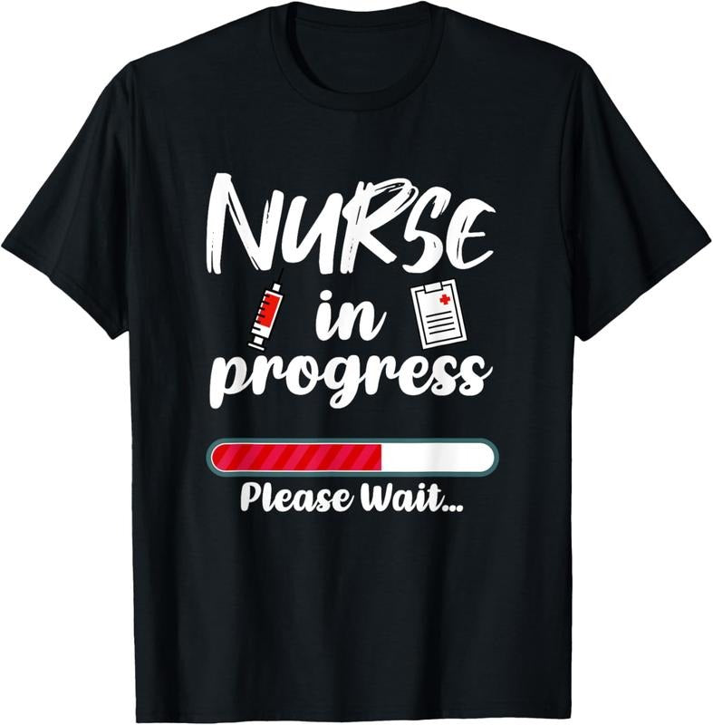 100% Cotton Nurse In Progress Loading Funny Nursing School T-Shirt Hoodie, Sweatshirt | HypeCrazeTee.com