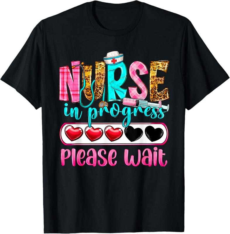 100% Cotton Nurse In Progress Please Wait Nursing School Future Nurses T-Shirt Hoodie, Sweatshirt | HypeCrazeTee.com