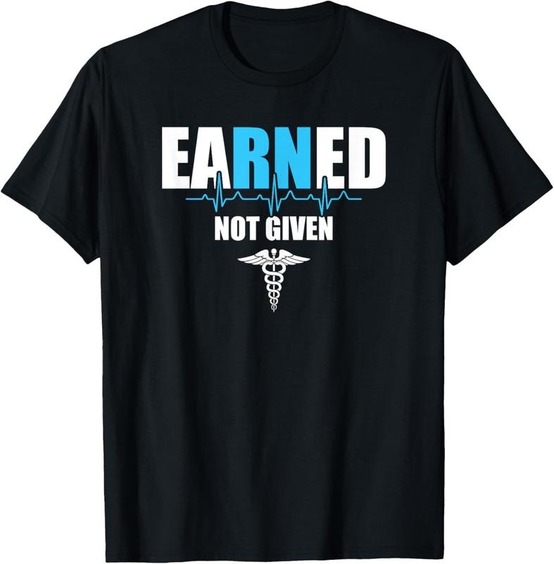 100% Cotton Nurse T-Shirt, eaRNed Not Given Shirt, Nursing Gift T-Shirt Hoodie, Sweatshirt | HypeCrazeTee.com