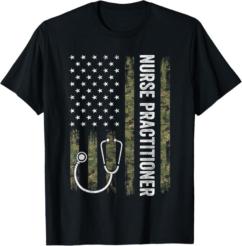 100% Cotton Nursing Shirts For Women Men, Nurse Practitioner USA Flag T-Shirt Hoodie, Sweatshirt | HypeCrazeTee.com
