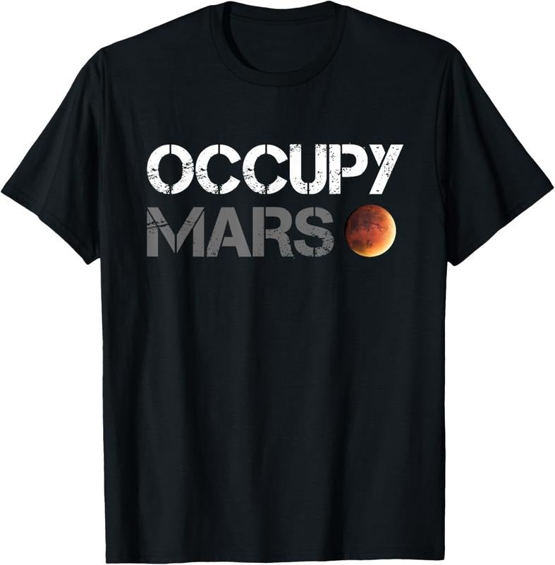100% Cotton Occupy Mars Astronomy Space Explorer Rocket Science T-Shirt Hoodie, Sweatshirt | HypeCrazeTee.com