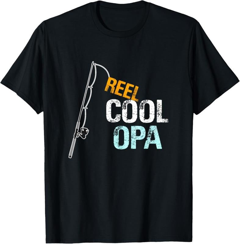 100% Cotton Opa Gift from Granddaughter Grandson Reel Cool Opa T-Shirt Hoodie, Sweatshirt | HypeCrazeTee.com