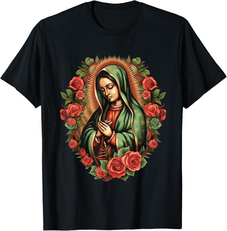 100% Cotton Our Lady De Guadalupe Sant Mary For Christians, Catholics T-Shirt Hoodie, Sweatshirt | HypeCrazeTee.com