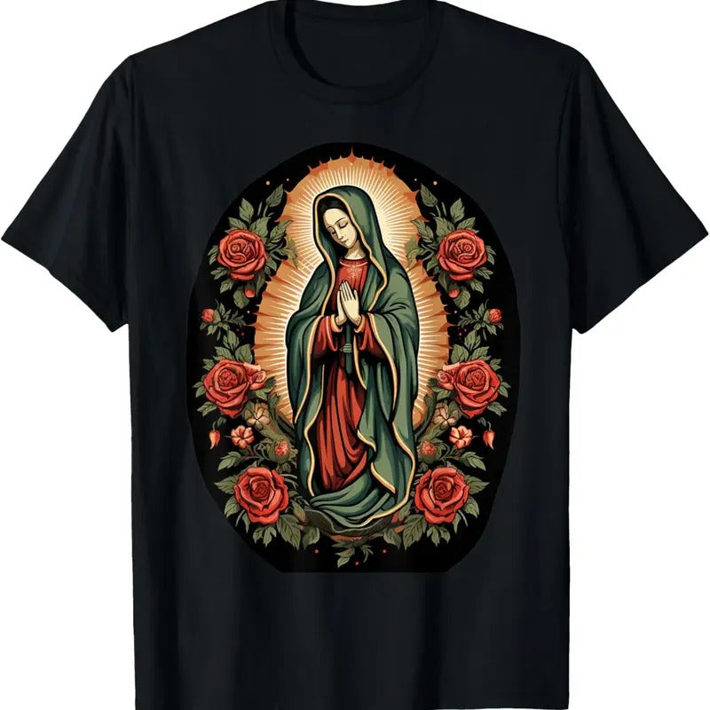 100% Cotton Our Lady of Guadalupe Sant Mary For Christians, Catholics T-Shirt Hoodie, Sweatshirt | HypeCrazeTee.com
