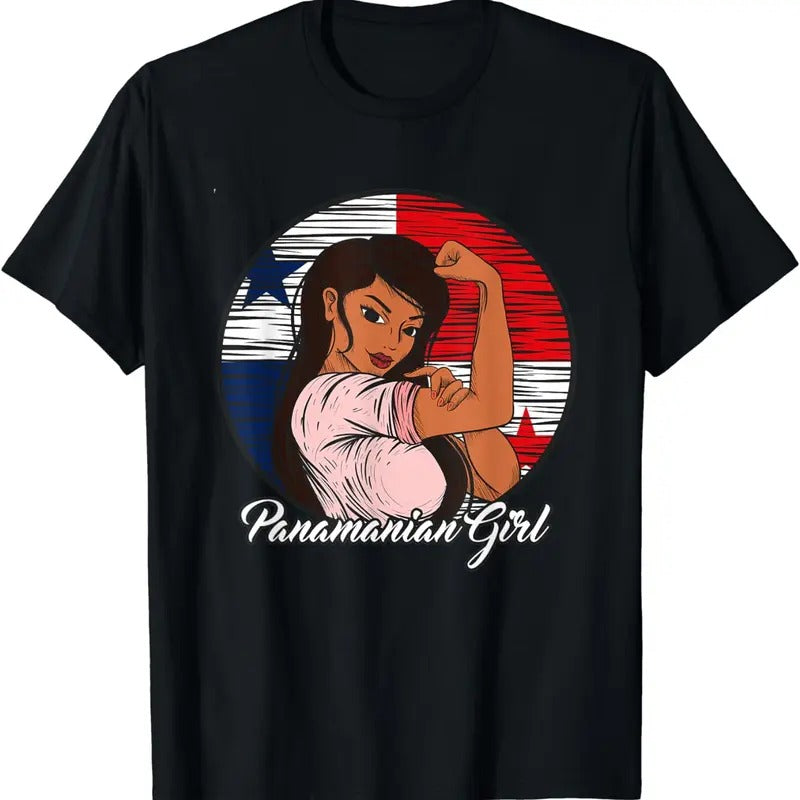 [100% Cotton]Panama Flag Panamanian Girl T-Shirt Hoodie, Sweatshirt | HypeCrazeTee.com