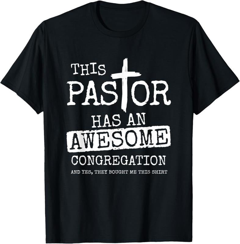 100% Cotton Pastor Has Awesome Congregation Church Christian Pastor T-Shirt Hoodie, Sweatshirt | HypeCrazeTee.com
