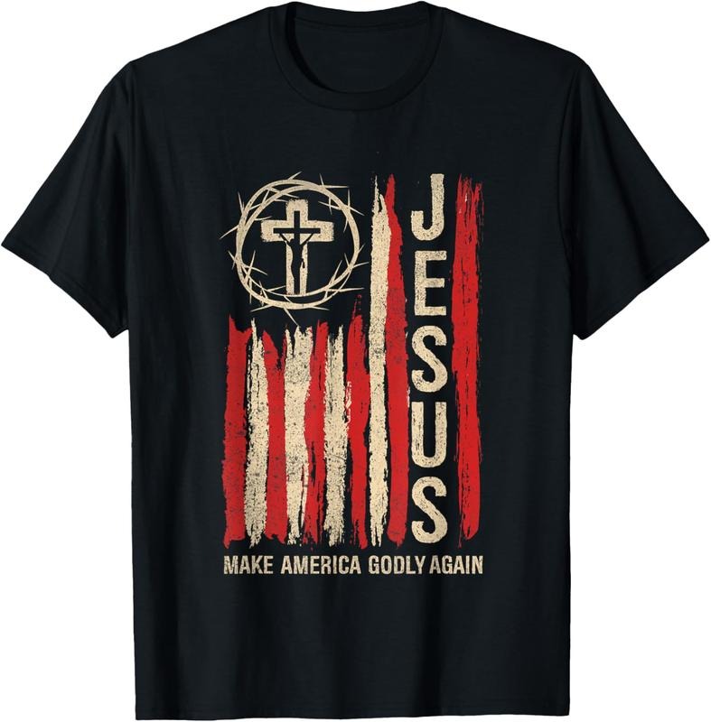 100% Cotton Patriotic Christian USA Flag T-Shirt Hoodie, Sweatshirt | HypeCrazeTee.com