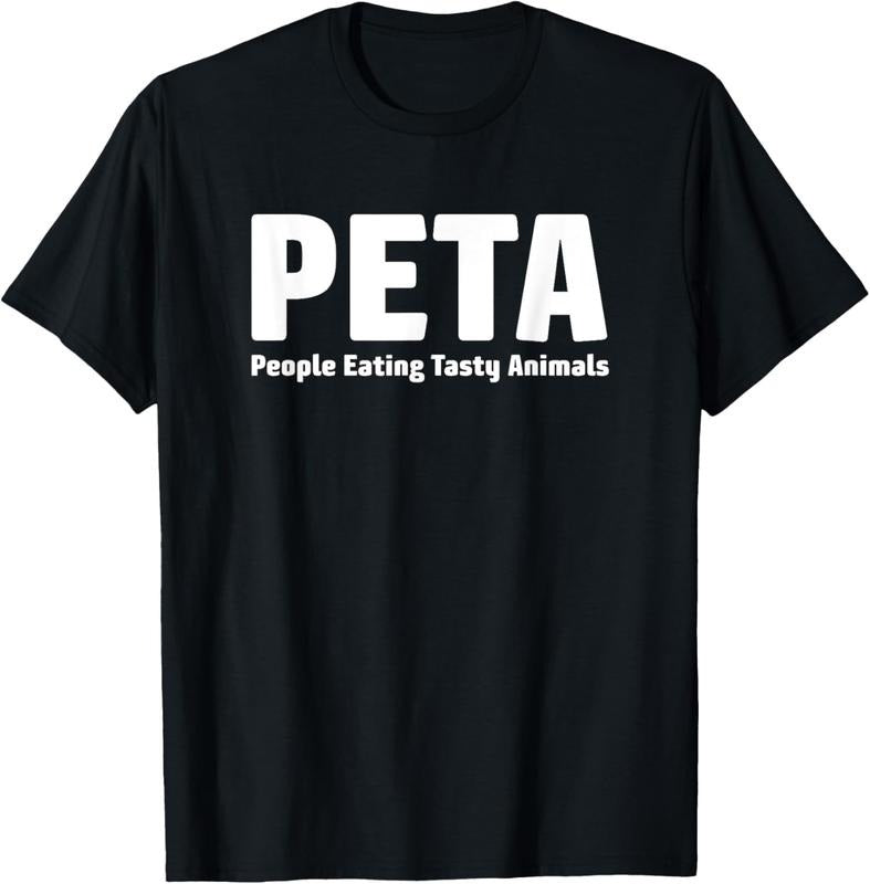 100% Cotton People Eating Tasty Animals - Funny Meat Lovers T-Shirt T-Shirt Hoodie, Sweatshirt | HypeCrazeTee.com