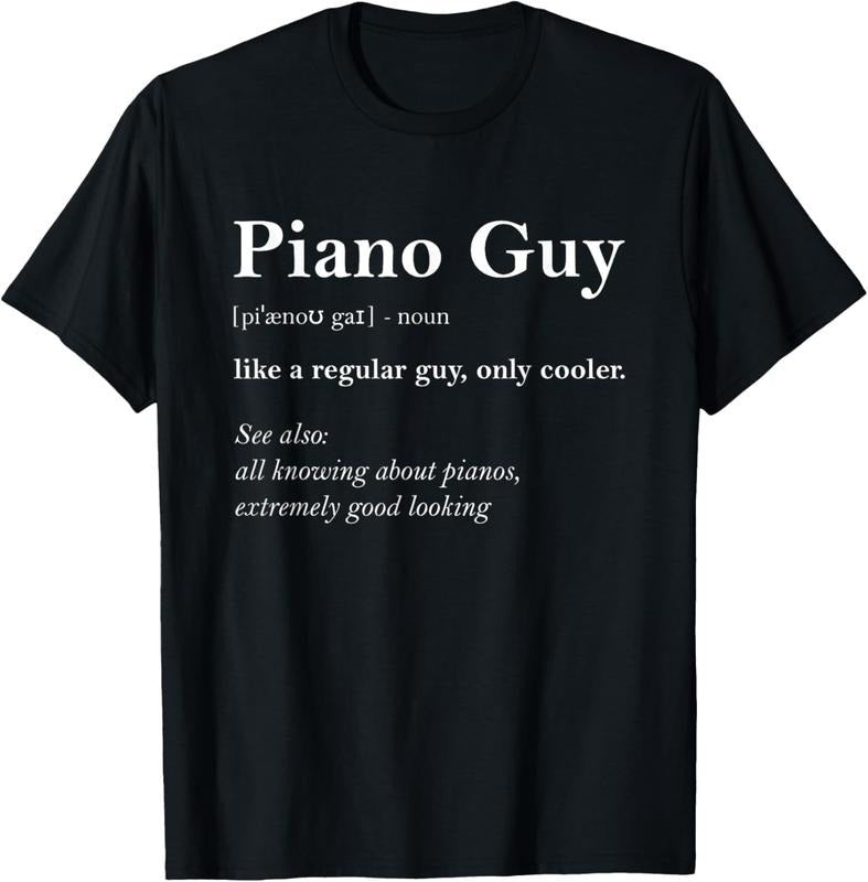 100% Cotton Piano Guy Definition Funny Boy Piano Gift Piano Player T-Shirt Hoodie, Sweatshirt | HypeCrazeTee.com
