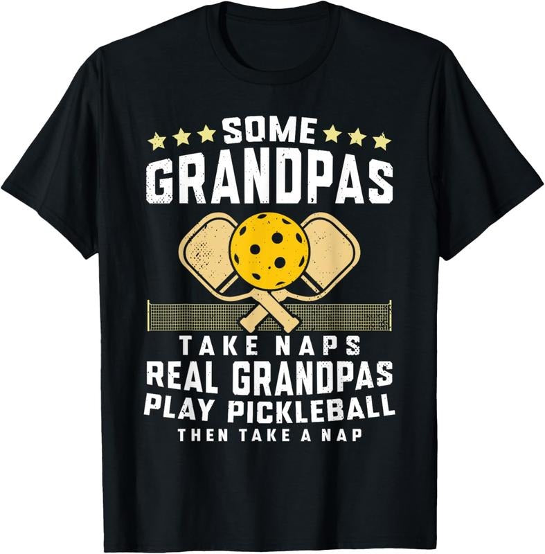 100% Cotton Pickleball Design For Men Grandpa Funny Pickleball Player T-Shirt Hoodie, Sweatshirt | HypeCrazeTee.com