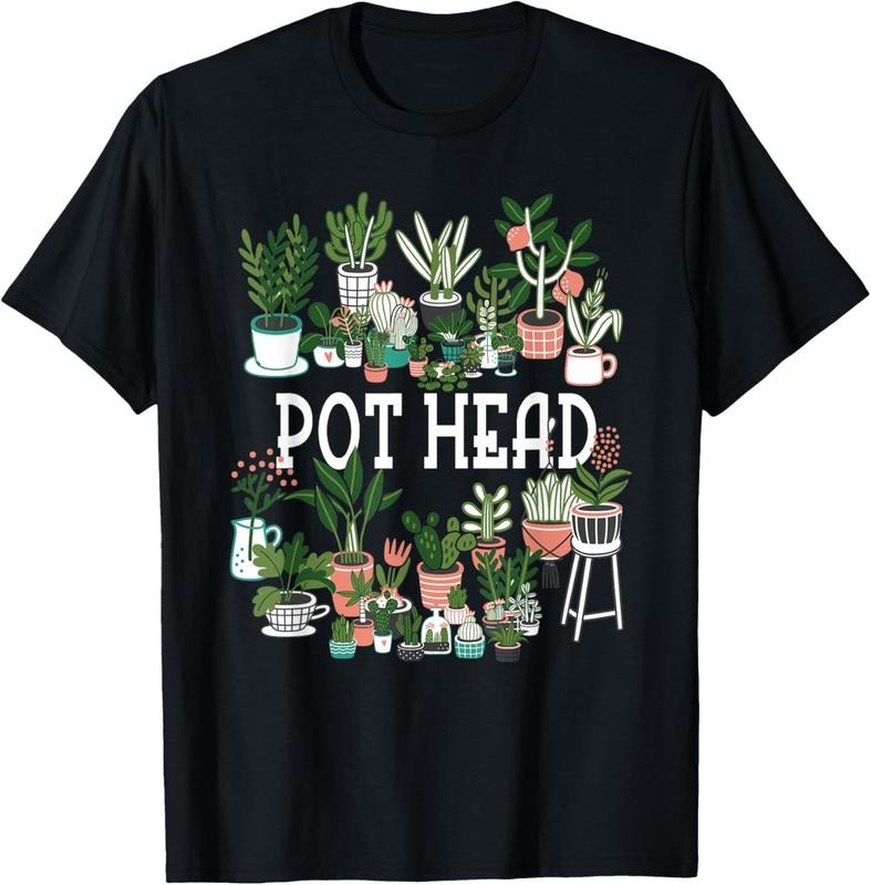 100% Cotton Plant Lover and Gardener: Pot Head Succulent Short Sleeve T-Shirt Hoodie, Sweatshirt | HypeCrazeTee.com