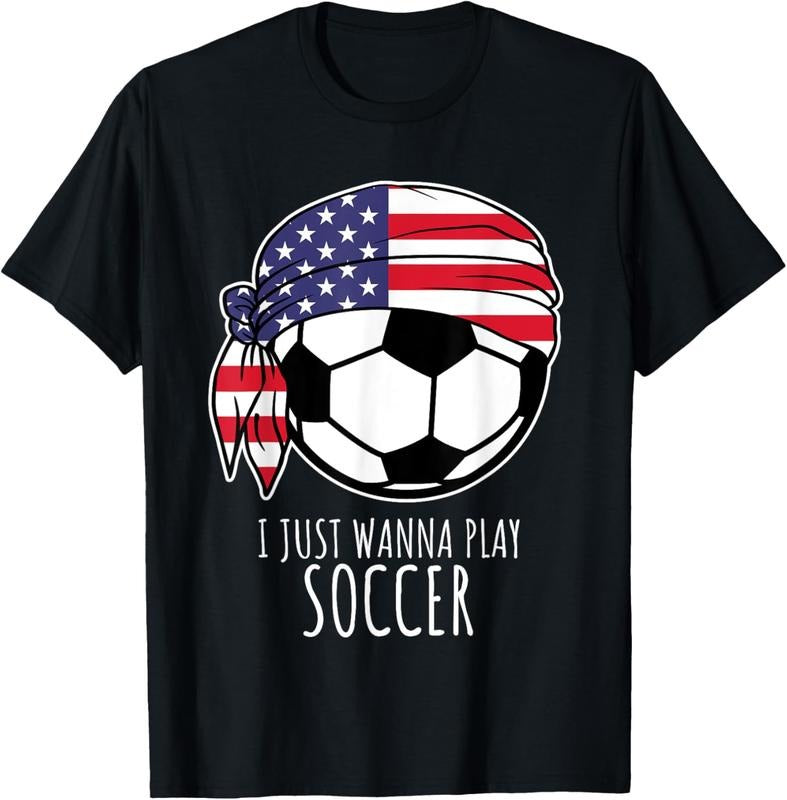 100% Cotton Players I Just Wanna Play Soccer T-Shirt Hoodie, Sweatshirt | HypeCrazeTee.com