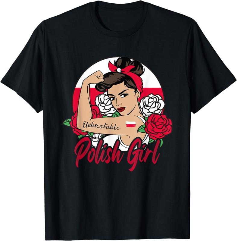 [100% Cotton]Polish Girl Poland Woman Poles Flag T-Shirt Hoodie, Sweatshirt | HypeCrazeTee.com