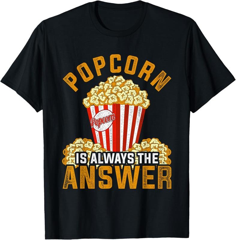 100% Cotton Popcorn Lover Funny Movies Snack Gift Popcorn T-Shirt Hoodie, Sweatshirt | HypeCrazeTee.com