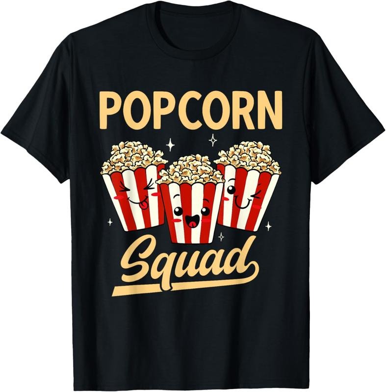 100% Cotton Popcorn Squad Movie Night Snack Popcorn T-Shirts, Hoodie, Sweatshirt