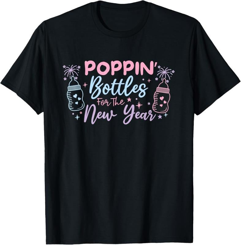 100% Cotton Poppin Bottles For The New Year Labor and Delivery Nurse T-Shirt Hoodie, Sweatshirt | HypeCrazeTee.com