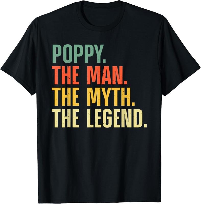 100% Cotton Poppy Design For Grandpa Grandfather From Grandkids Poppy T-Shirt Hoodie, Sweatshirt | HypeCrazeTee.com