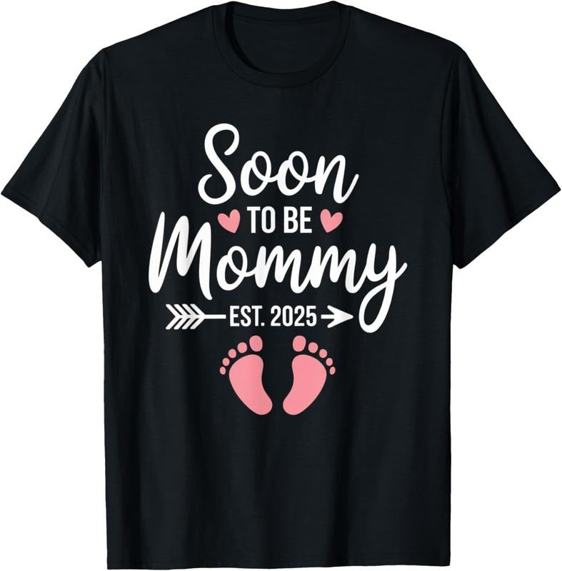 100% Cotton Pregnancy Announcement for Soon to Be Mommy Est 2025 T-Shirt Hoodie, Sweatshirt | HypeCrazeTee.com