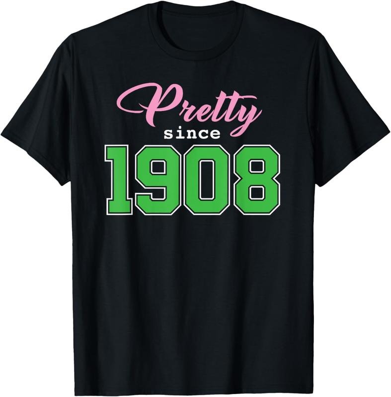 100% Cotton Pretty Since 1908 Sorority T-Shirt Hoodie, Sweatshirt | HypeCrazeTee.com