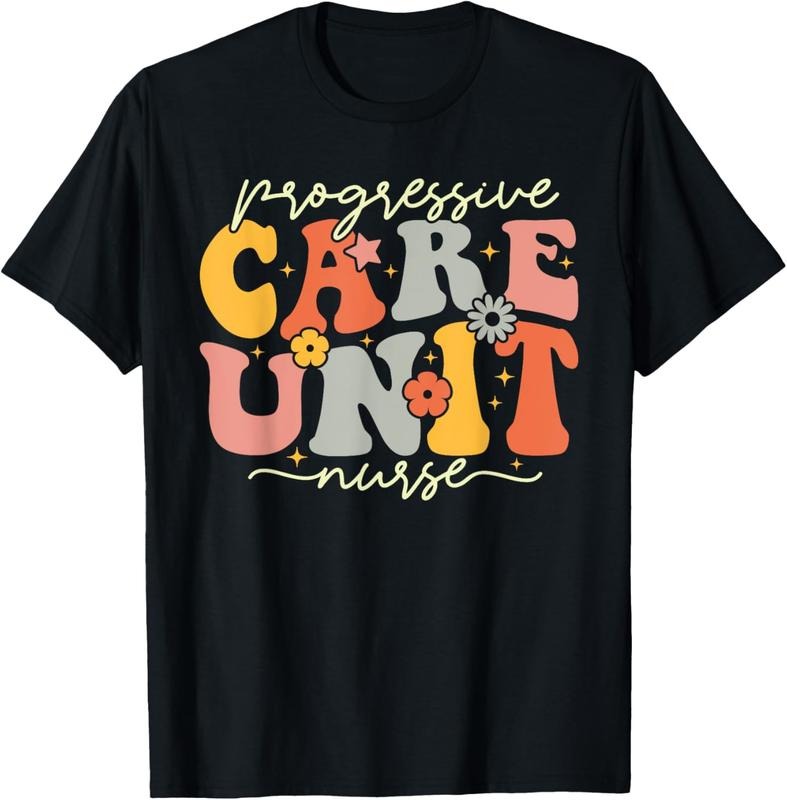 100% Cotton Progressive Care Unit Groovy PCU Nurse Emergency Room Nurse T-Shirt Hoodie, Sweatshirt | HypeCrazeTee.com