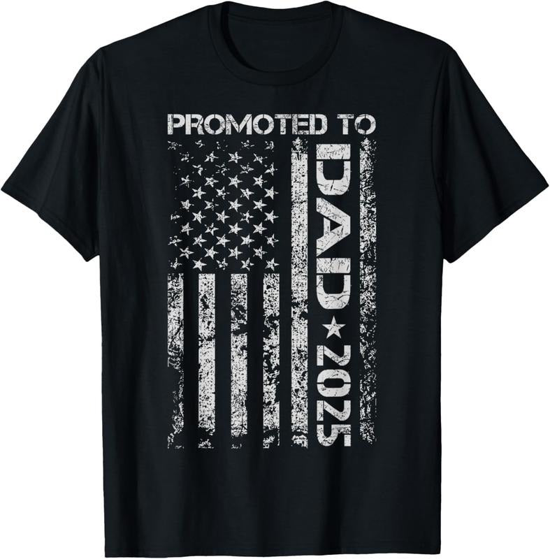 100% Cotton Promoted To Dad Est 2025 Expect  2025, New Papa 2025 T-Shirt Hoodie, Sweatshirt | HypeCrazeTee.com