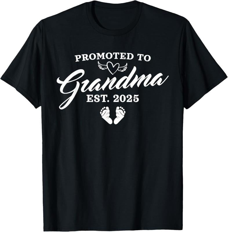 100% Cotton Promoted Grandma 2025 Pregnancy Announcement New Grandmom T-Shirts, Hoodie, Sweatshirt