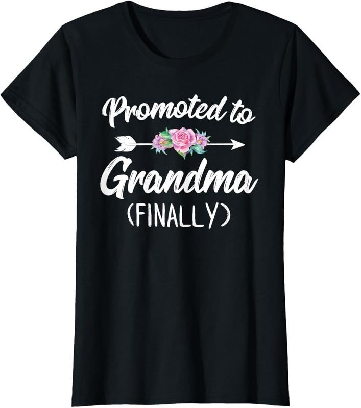 100% Cotton Promoted To Grandma Finally Shirt Soon To Be Grandma T-Shirt Hoodie, Sweatshirt | HypeCrazeTee.com