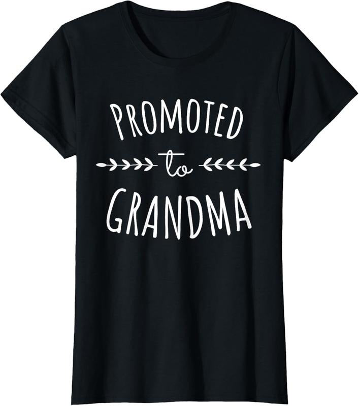 100% Cotton Promoted to Grandma Grandmother Pregnancy Announcement Women T-Shirt Hoodie, Sweatshirt | HypeCrazeTee.com