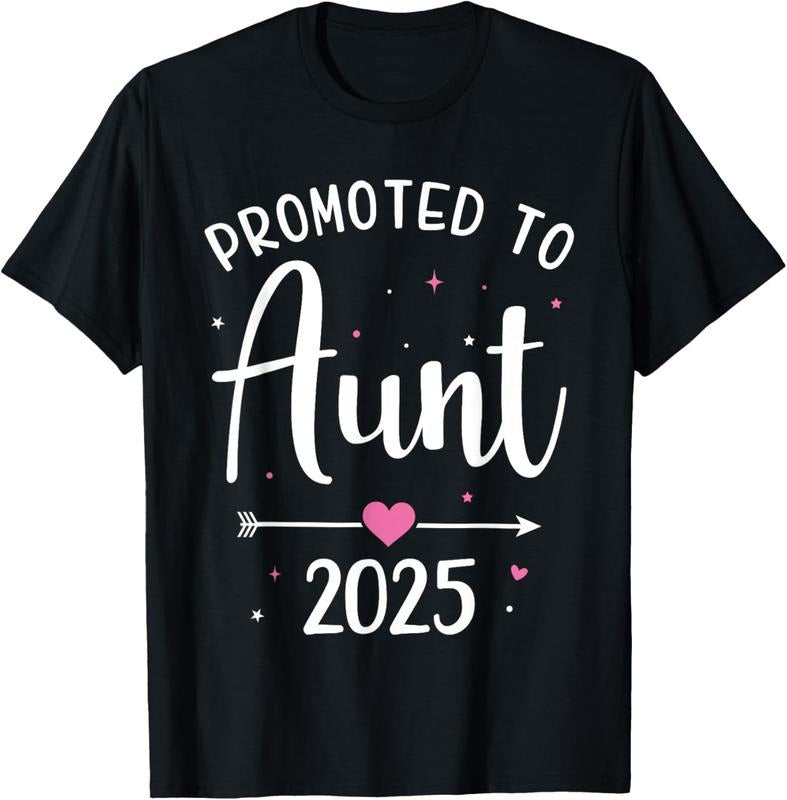 100% Cotton Promoted to aunt 2025 pregnancy announcement T-Shirt Hoodie, Sweatshirt | HypeCrazeTee.com