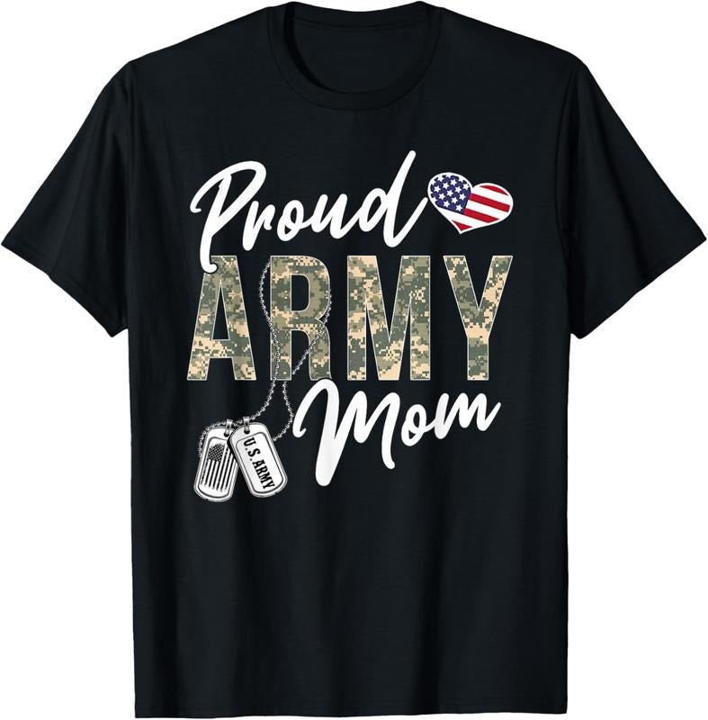 100% Cotton Proud Army Mom Army Graduation Mom US Army Mom Gifts T-Shirt Hoodie, Sweatshirt | HypeCrazeTee.com