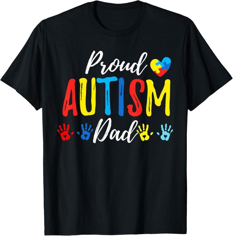 100% Cotton Proud Dad Autism Awareness Family Matching Shirt T-Shirt Hoodie, Sweatshirt | HypeCrazeTee.com